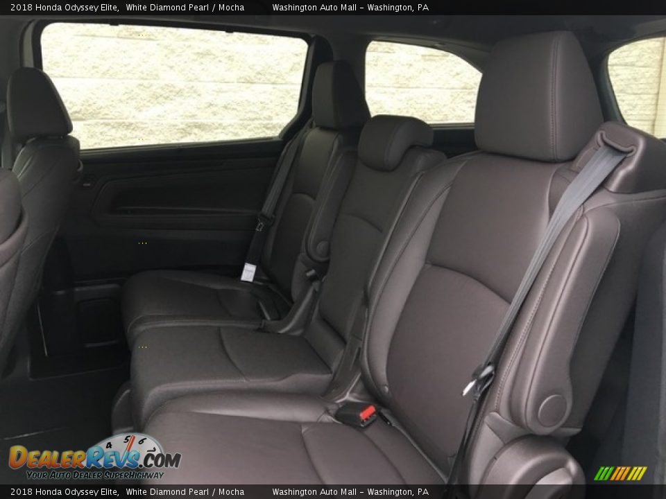 2018 Honda Odyssey Elite White Diamond Pearl / Mocha Photo #28