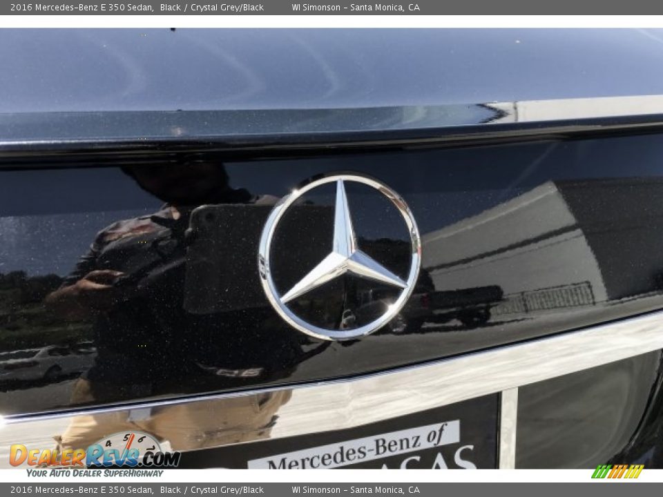 2016 Mercedes-Benz E 350 Sedan Black / Crystal Grey/Black Photo #19
