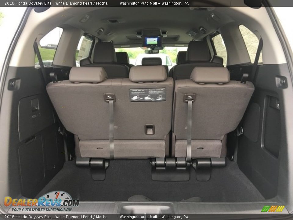 2018 Honda Odyssey Elite White Diamond Pearl / Mocha Photo #35