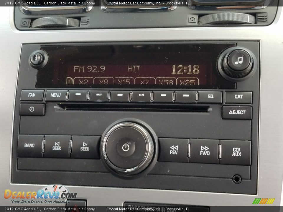 2012 GMC Acadia SL Carbon Black Metallic / Ebony Photo #15