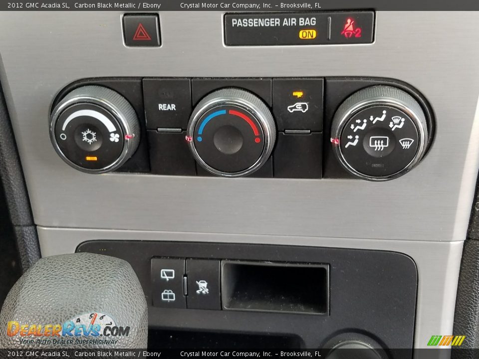 2012 GMC Acadia SL Carbon Black Metallic / Ebony Photo #16