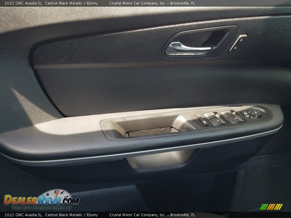 2012 GMC Acadia SL Carbon Black Metallic / Ebony Photo #17