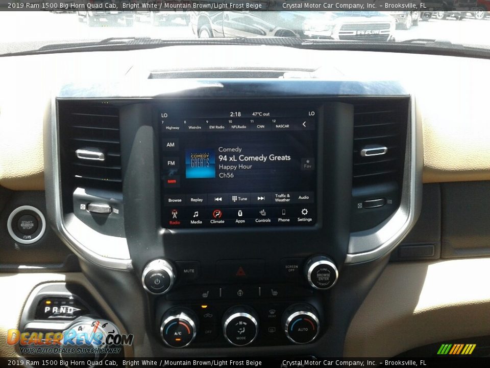 2019 Ram 1500 Big Horn Quad Cab Bright White / Mountain Brown/Light Frost Beige Photo #15