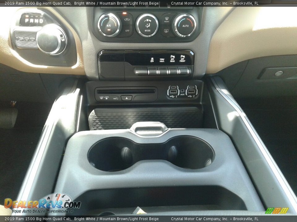2019 Ram 1500 Big Horn Quad Cab Bright White / Mountain Brown/Light Frost Beige Photo #16