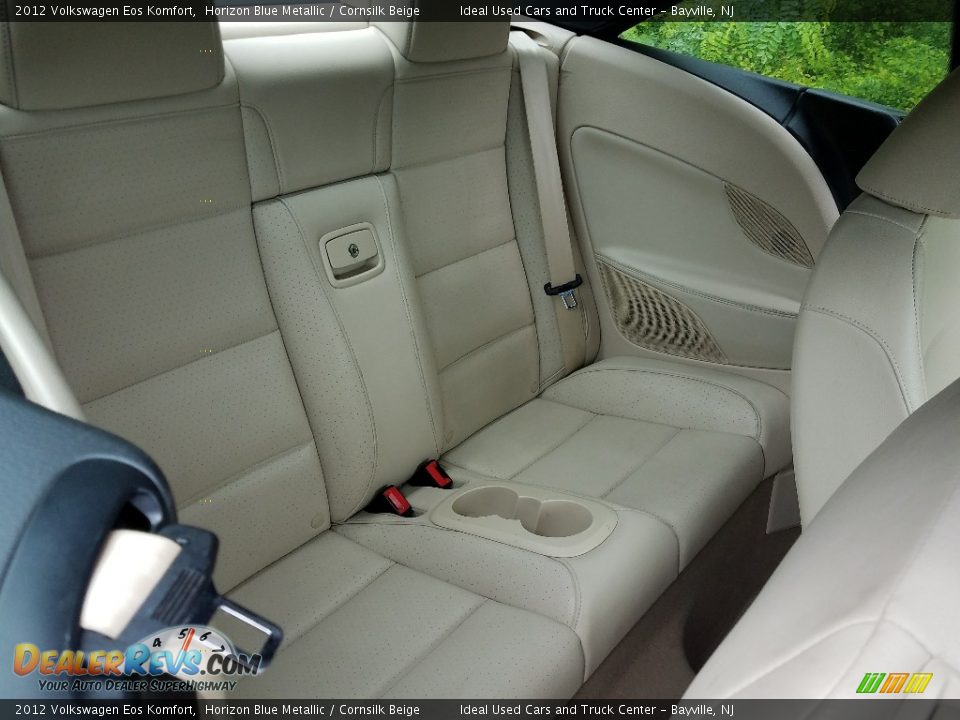2012 Volkswagen Eos Komfort Horizon Blue Metallic / Cornsilk Beige Photo #9