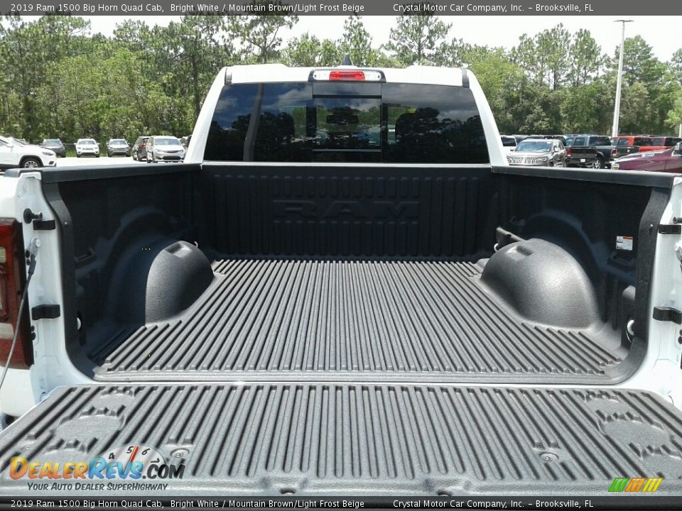 2019 Ram 1500 Big Horn Quad Cab Bright White / Mountain Brown/Light Frost Beige Photo #19