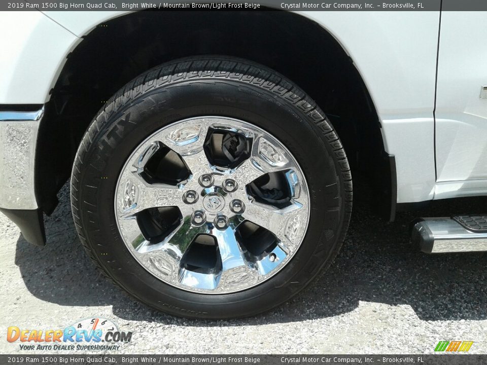 2019 Ram 1500 Big Horn Quad Cab Bright White / Mountain Brown/Light Frost Beige Photo #20
