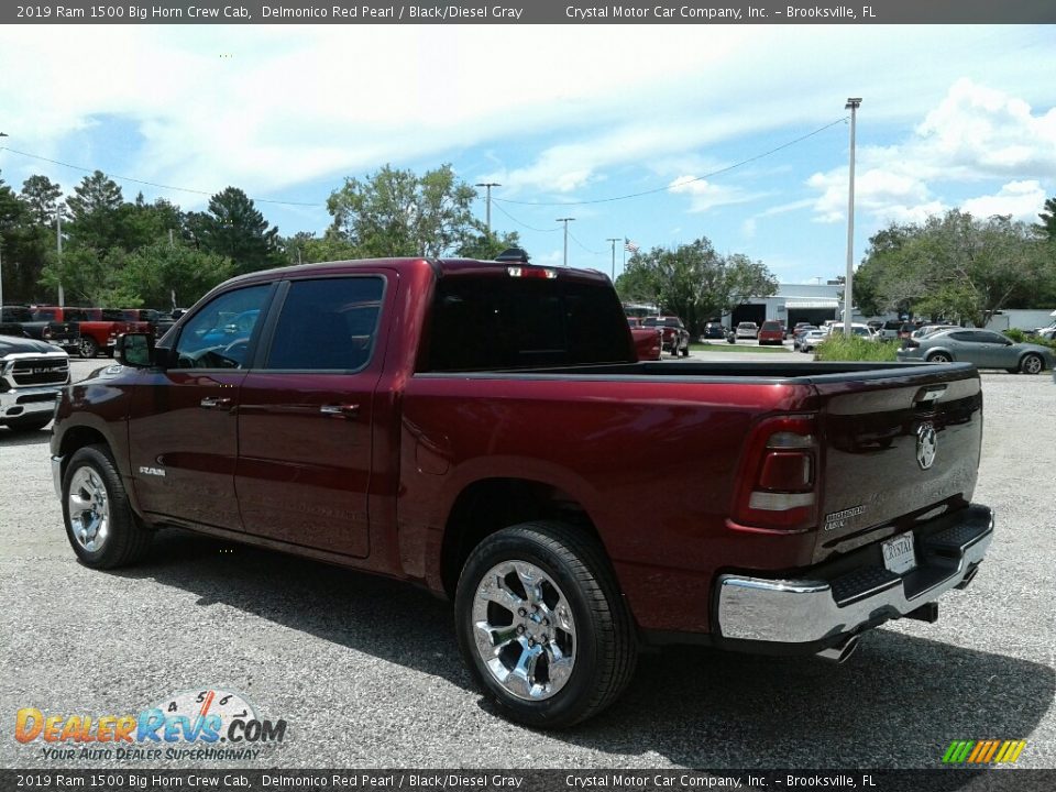 2019 Ram 1500 Big Horn Crew Cab Delmonico Red Pearl / Black/Diesel Gray Photo #3
