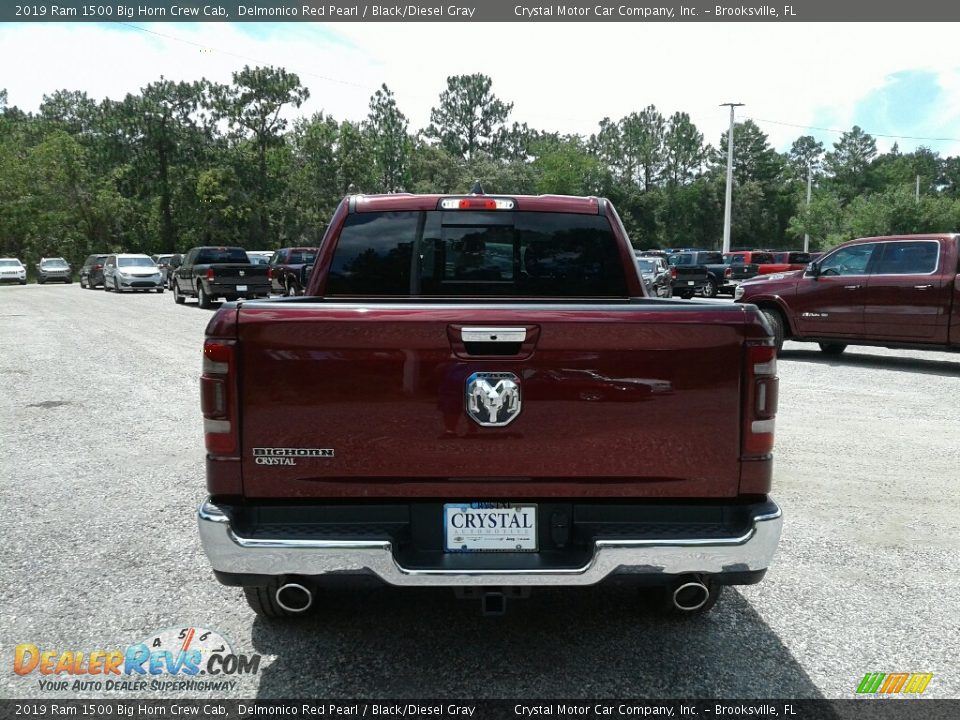 2019 Ram 1500 Big Horn Crew Cab Delmonico Red Pearl / Black/Diesel Gray Photo #4