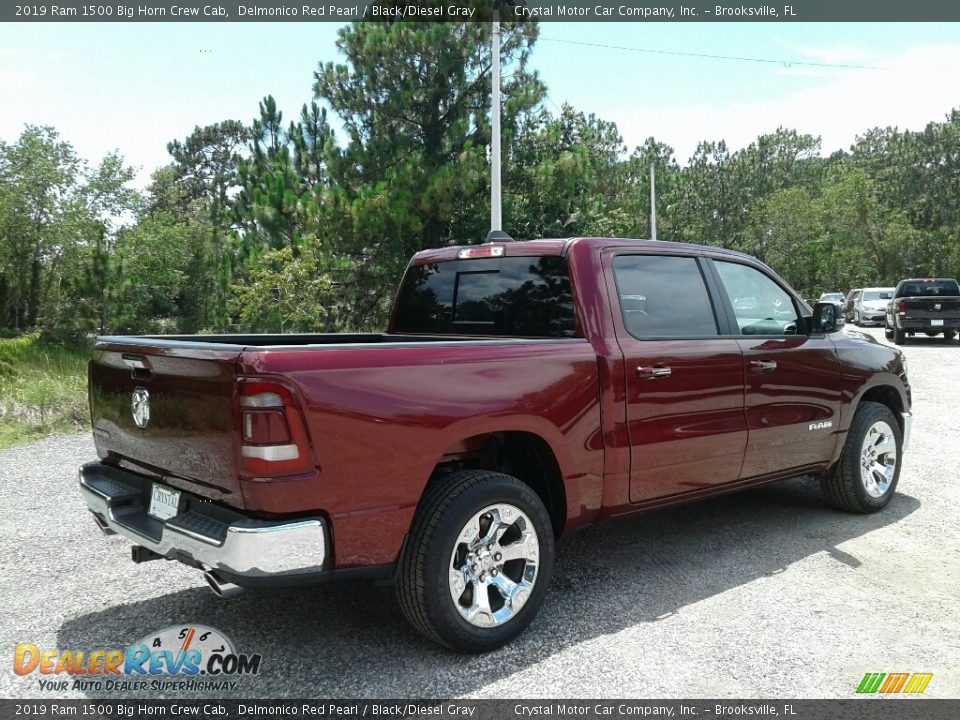 2019 Ram 1500 Big Horn Crew Cab Delmonico Red Pearl / Black/Diesel Gray Photo #5