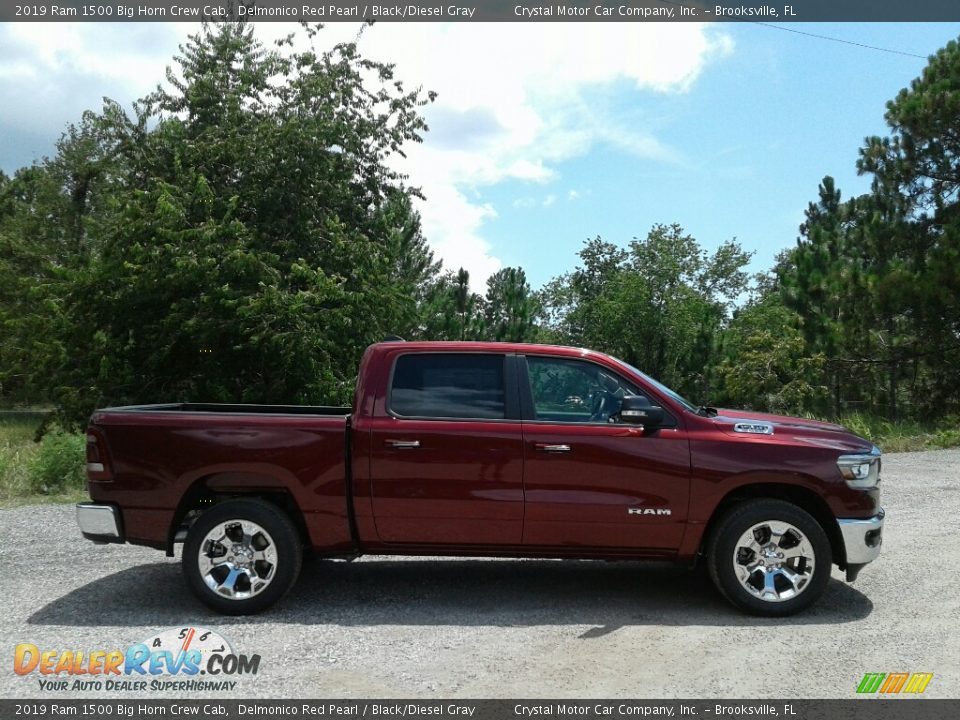 2019 Ram 1500 Big Horn Crew Cab Delmonico Red Pearl / Black/Diesel Gray Photo #6
