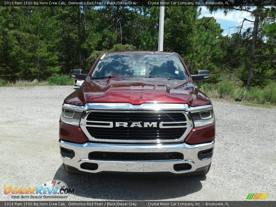 2019 Ram 1500 Big Horn Crew Cab Delmonico Red Pearl / Black/Diesel Gray Photo #8