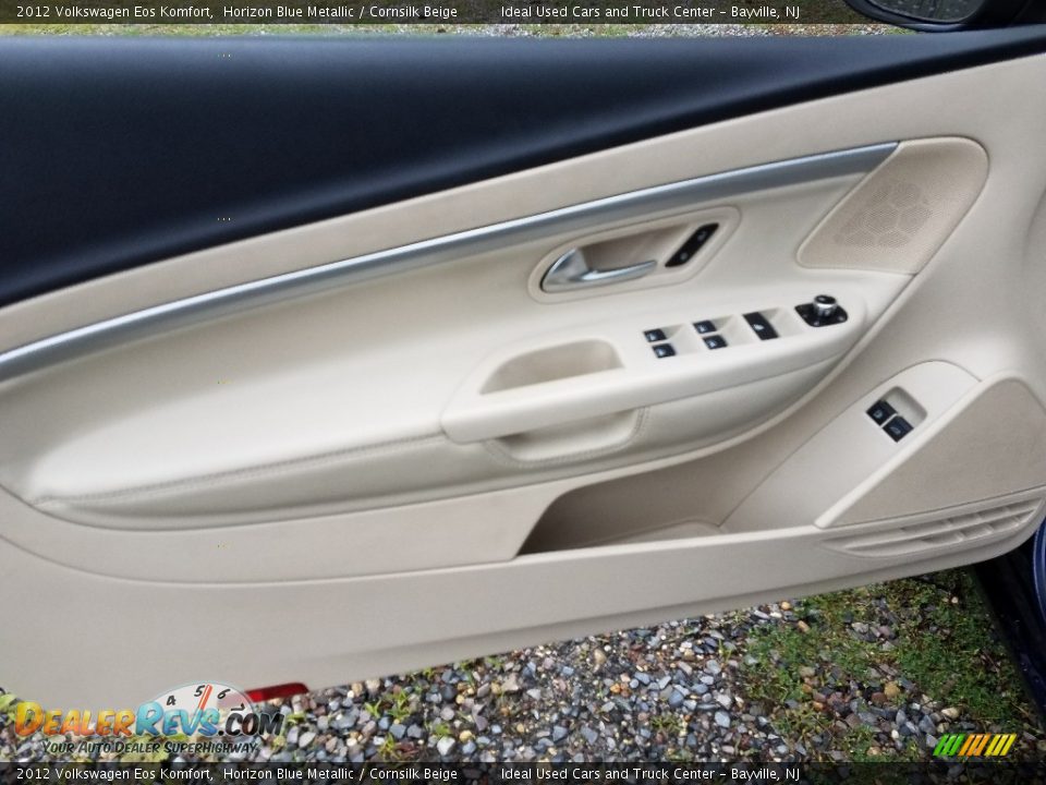 2012 Volkswagen Eos Komfort Horizon Blue Metallic / Cornsilk Beige Photo #20