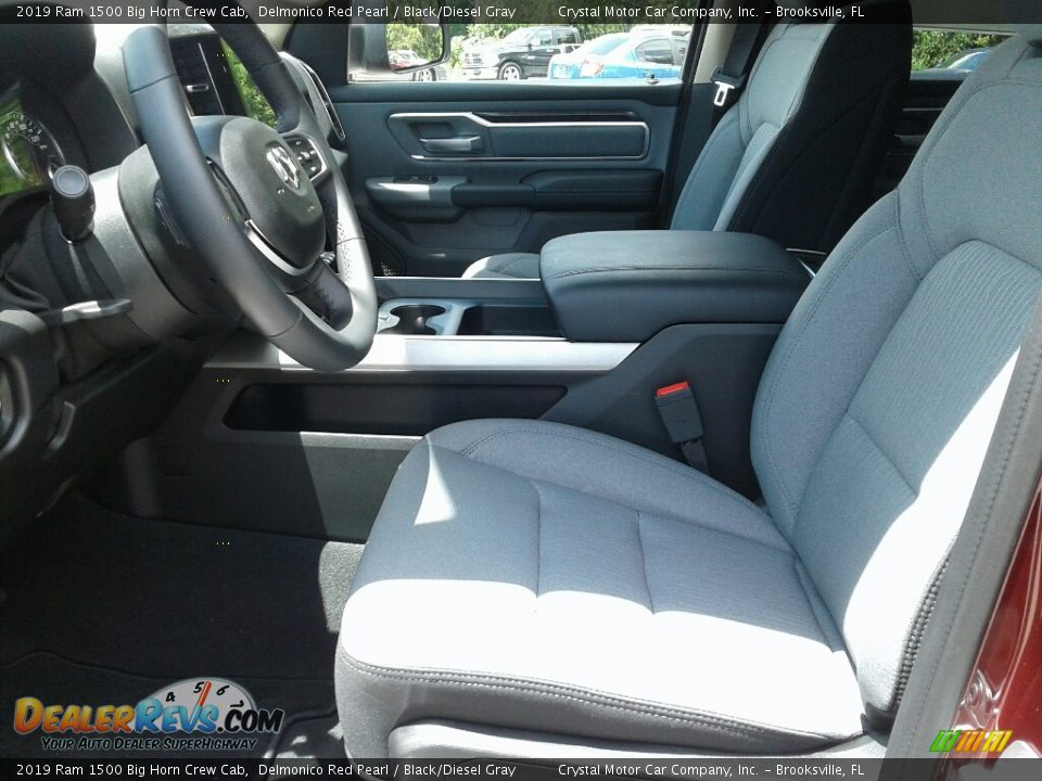 2019 Ram 1500 Big Horn Crew Cab Delmonico Red Pearl / Black/Diesel Gray Photo #9