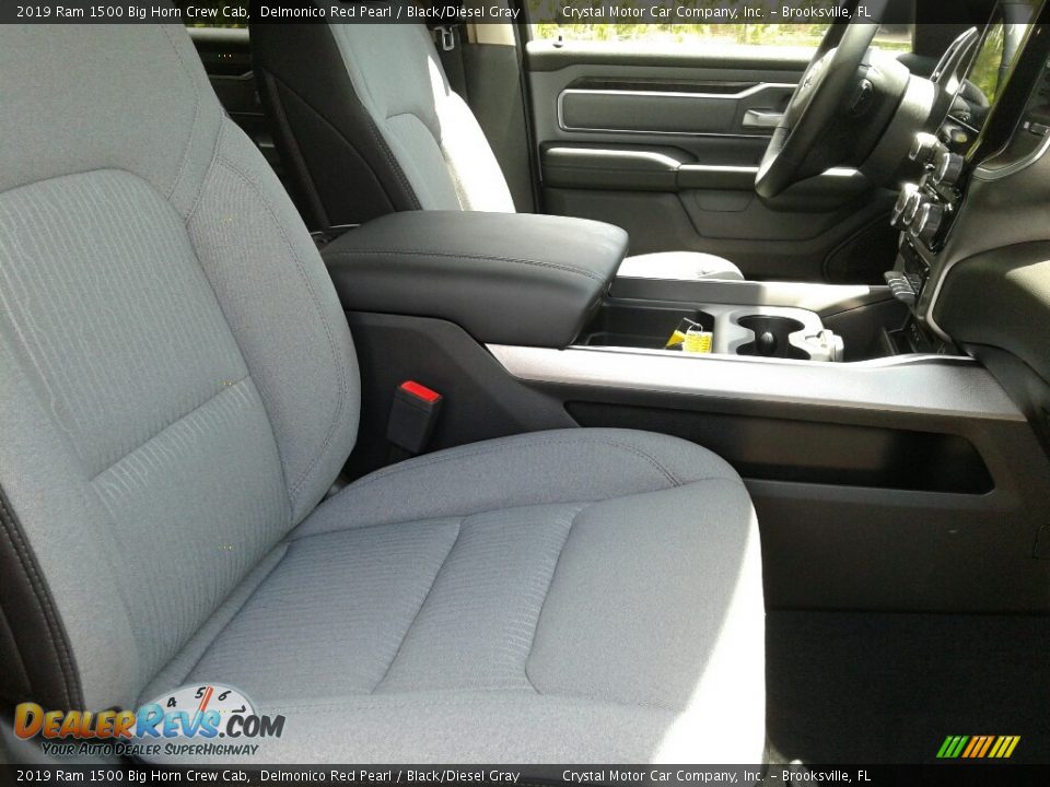 2019 Ram 1500 Big Horn Crew Cab Delmonico Red Pearl / Black/Diesel Gray Photo #12