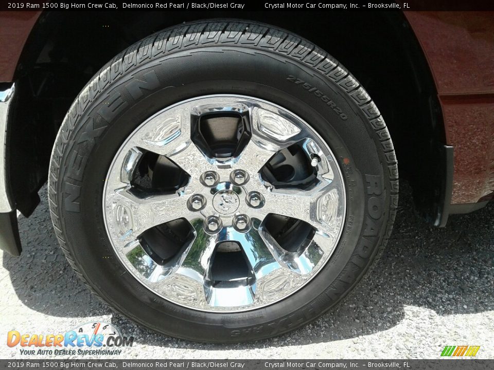 2019 Ram 1500 Big Horn Crew Cab Delmonico Red Pearl / Black/Diesel Gray Photo #20