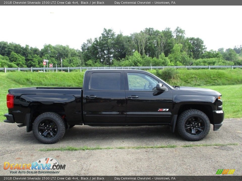 2018 Chevrolet Silverado 1500 LTZ Crew Cab 4x4 Black / Jet Black Photo #2
