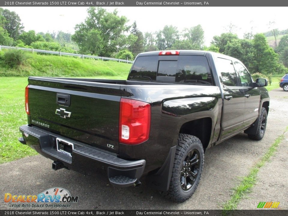 2018 Chevrolet Silverado 1500 LTZ Crew Cab 4x4 Black / Jet Black Photo #3