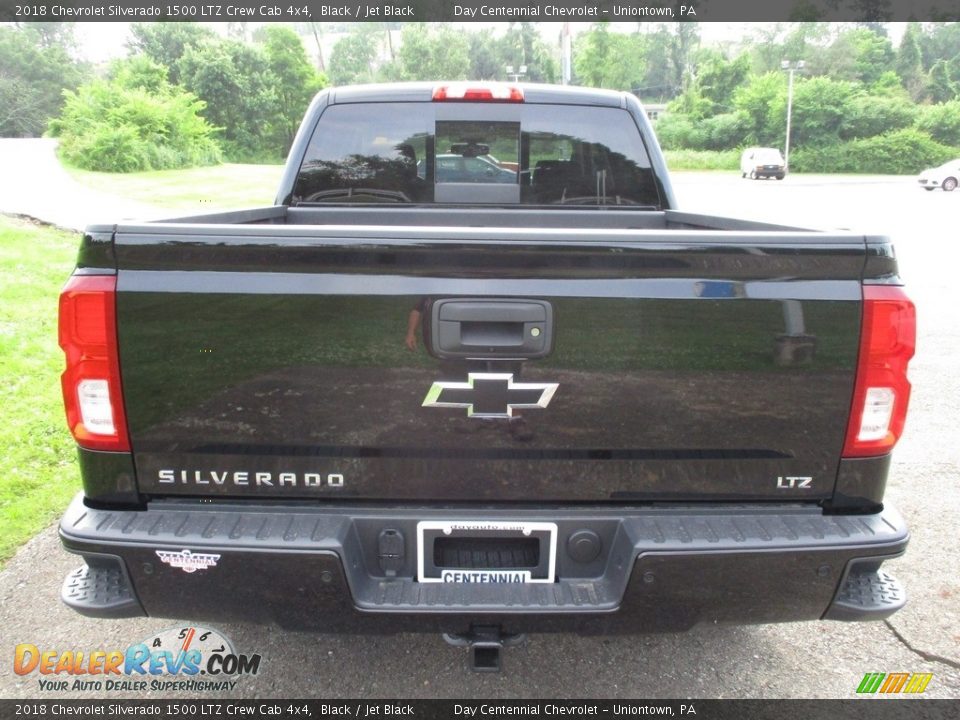 2018 Chevrolet Silverado 1500 LTZ Crew Cab 4x4 Black / Jet Black Photo #4