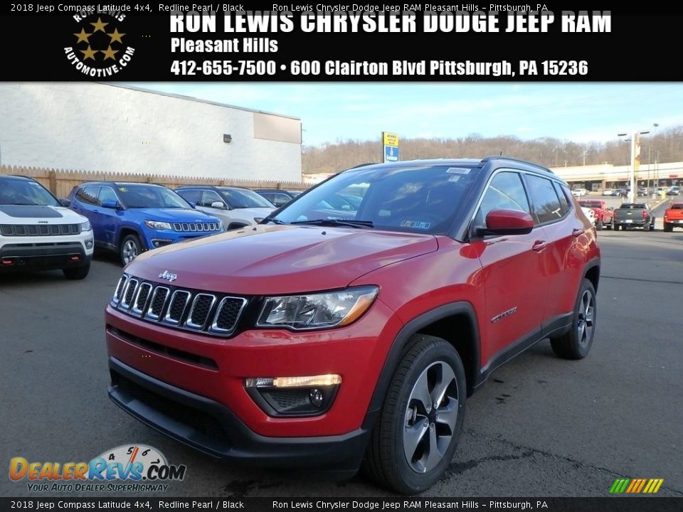2018 Jeep Compass Latitude 4x4 Redline Pearl / Black Photo #1