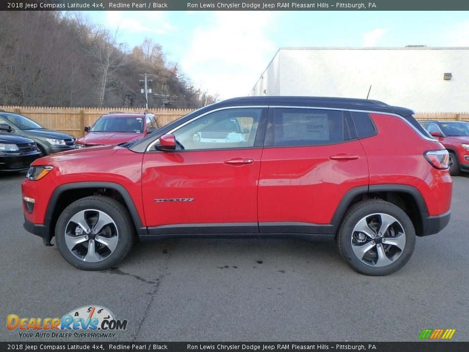 2018 Jeep Compass Latitude 4x4 Redline Pearl / Black Photo #2
