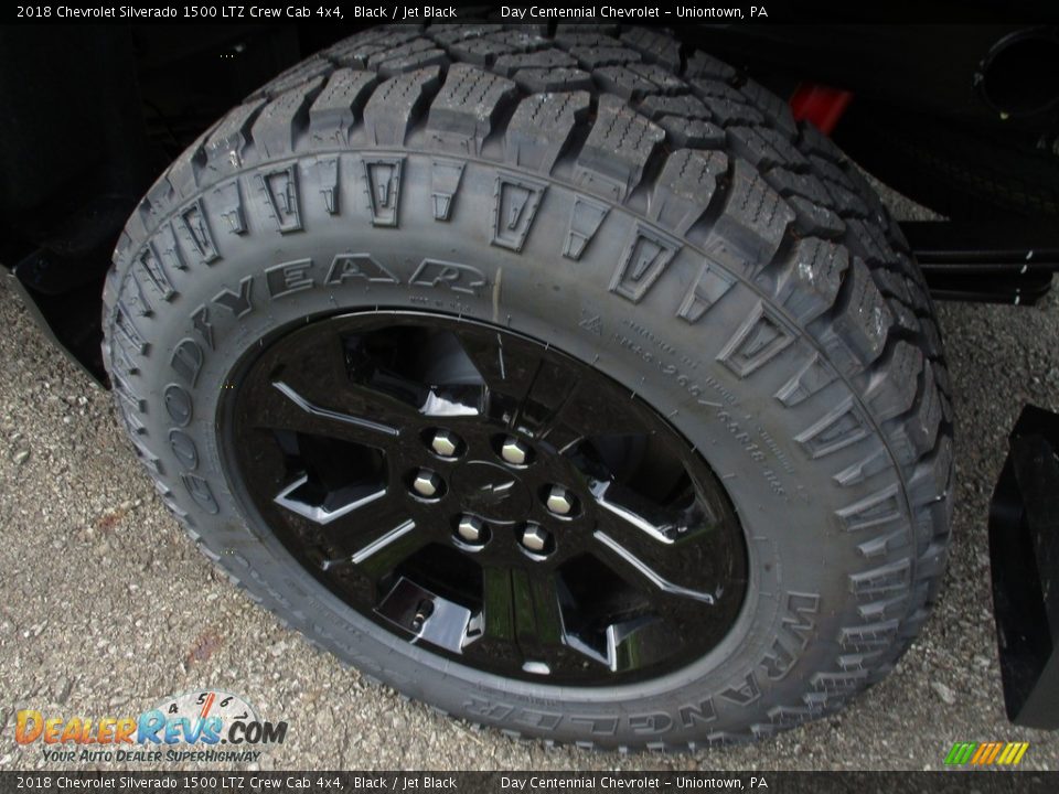 2018 Chevrolet Silverado 1500 LTZ Crew Cab 4x4 Black / Jet Black Photo #7