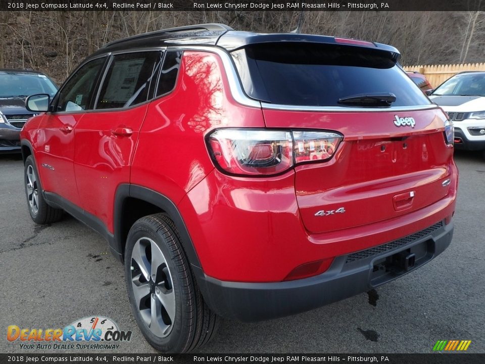 2018 Jeep Compass Latitude 4x4 Redline Pearl / Black Photo #3