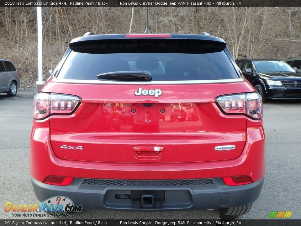 2018 Jeep Compass Latitude 4x4 Redline Pearl / Black Photo #4