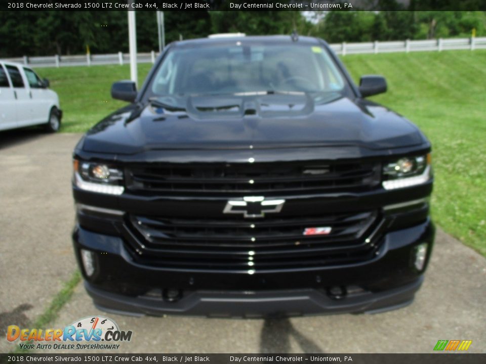 2018 Chevrolet Silverado 1500 LTZ Crew Cab 4x4 Black / Jet Black Photo #9