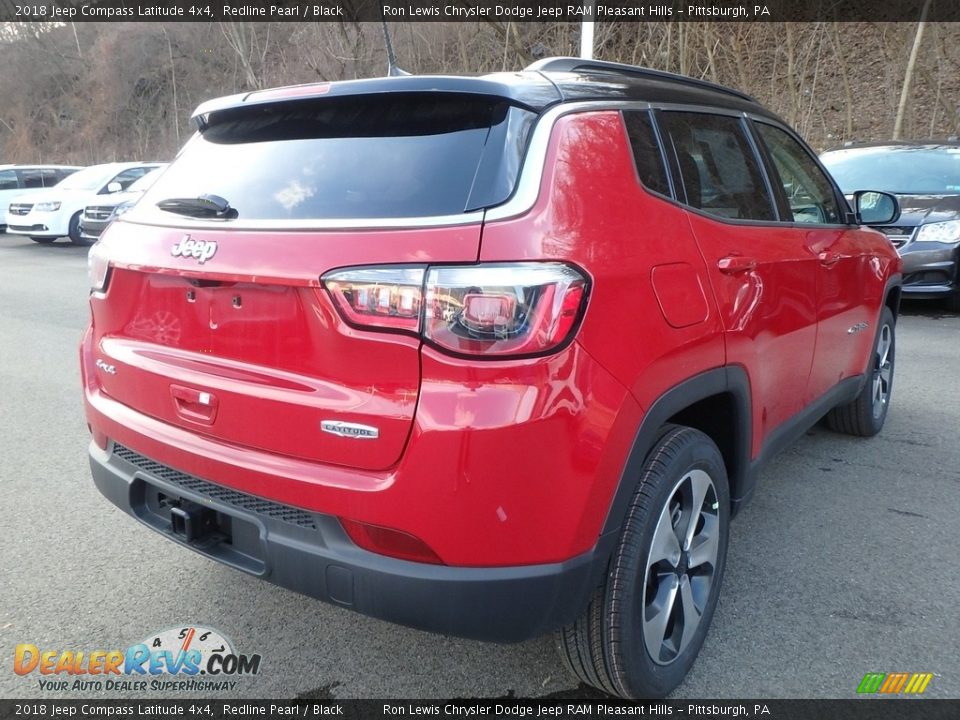 2018 Jeep Compass Latitude 4x4 Redline Pearl / Black Photo #5