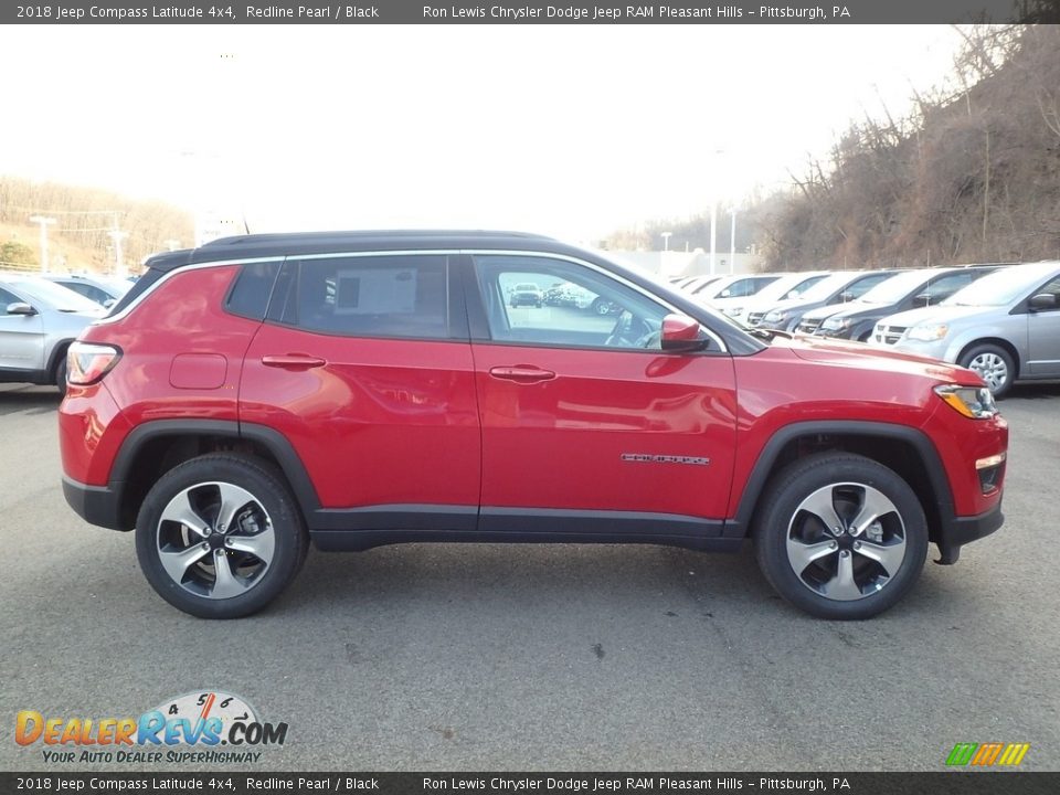 2018 Jeep Compass Latitude 4x4 Redline Pearl / Black Photo #6
