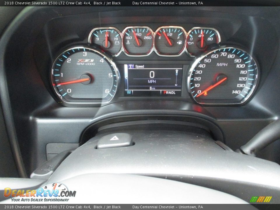 2018 Chevrolet Silverado 1500 LTZ Crew Cab 4x4 Black / Jet Black Photo #11