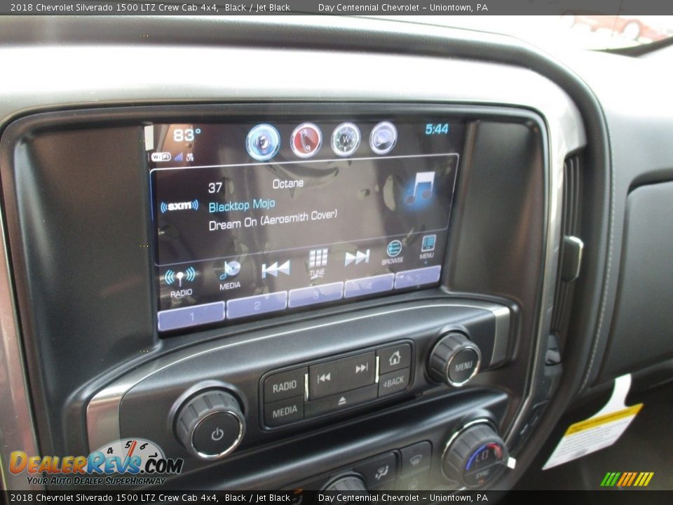 2018 Chevrolet Silverado 1500 LTZ Crew Cab 4x4 Black / Jet Black Photo #12