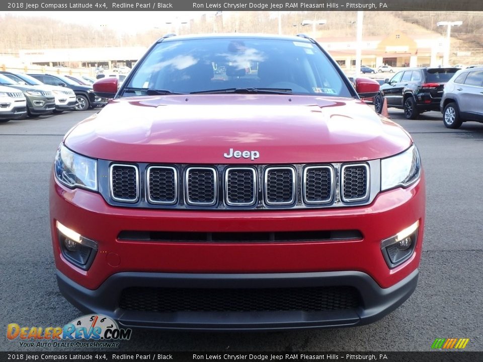 2018 Jeep Compass Latitude 4x4 Redline Pearl / Black Photo #8
