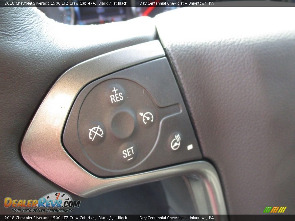 2018 Chevrolet Silverado 1500 LTZ Crew Cab 4x4 Black / Jet Black Photo #15
