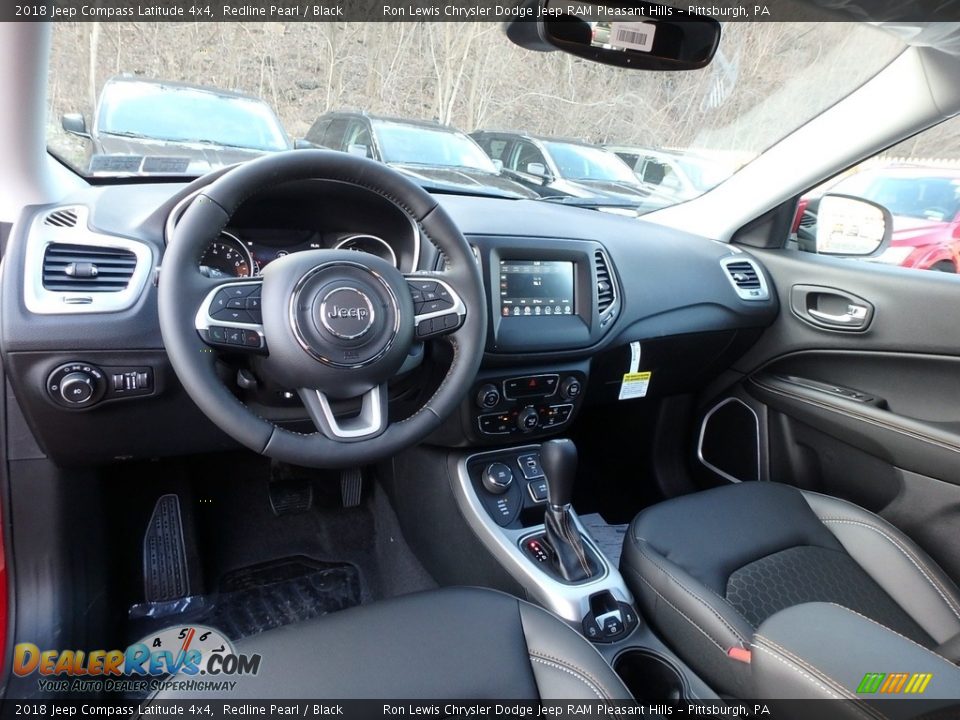2018 Jeep Compass Latitude 4x4 Redline Pearl / Black Photo #12