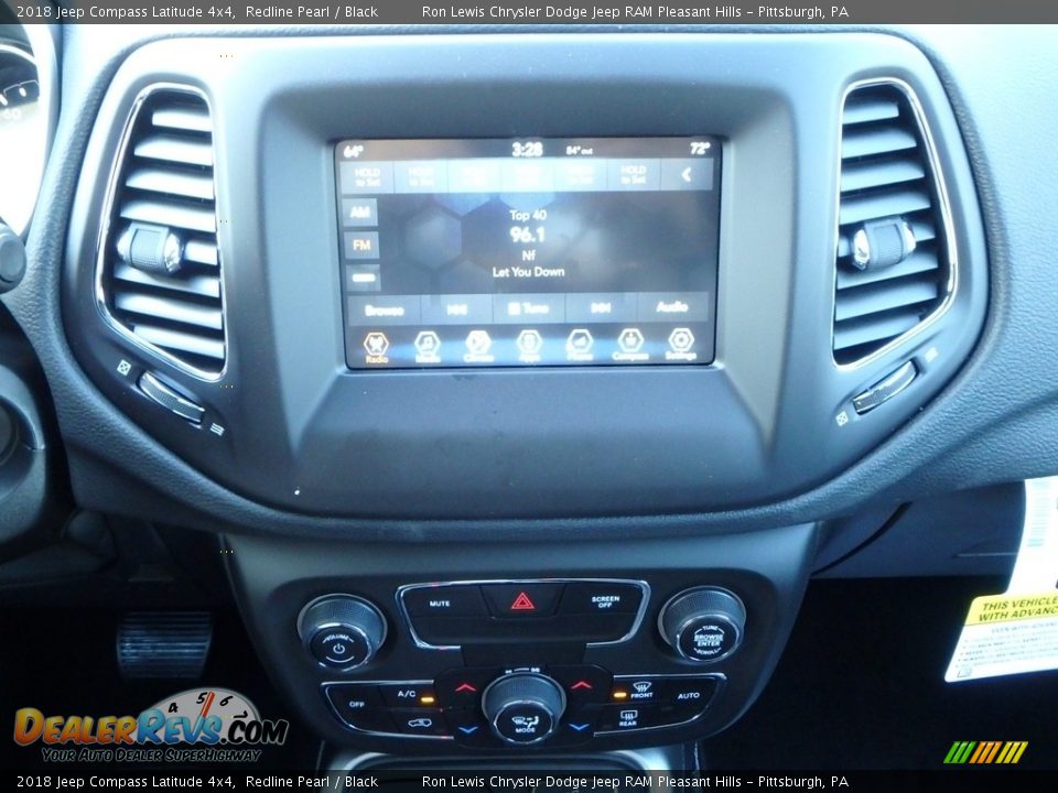 2018 Jeep Compass Latitude 4x4 Redline Pearl / Black Photo #16
