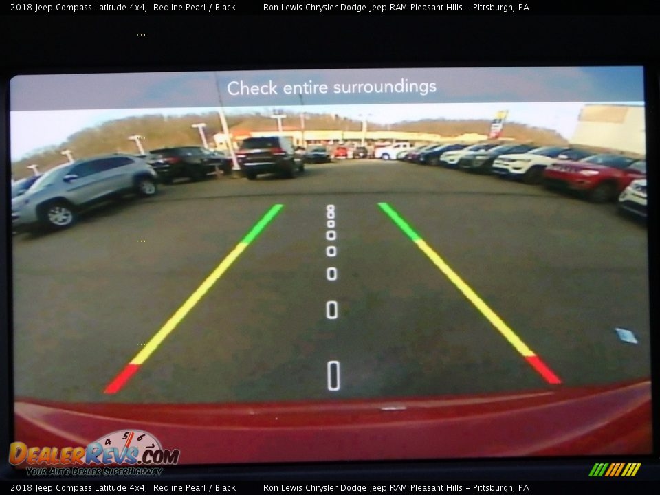 2018 Jeep Compass Latitude 4x4 Redline Pearl / Black Photo #17