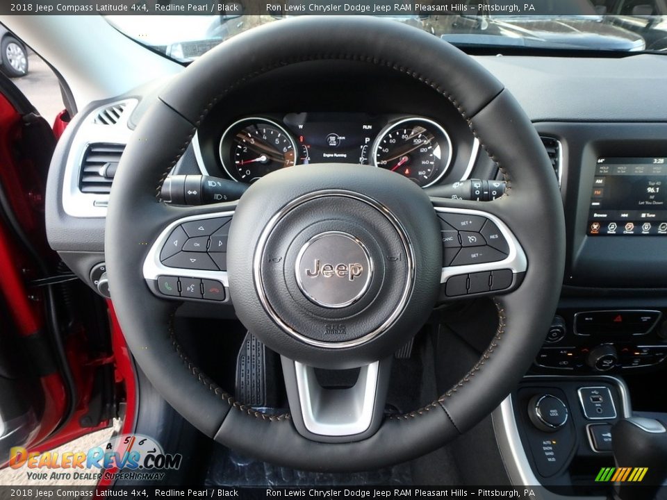 2018 Jeep Compass Latitude 4x4 Redline Pearl / Black Photo #20