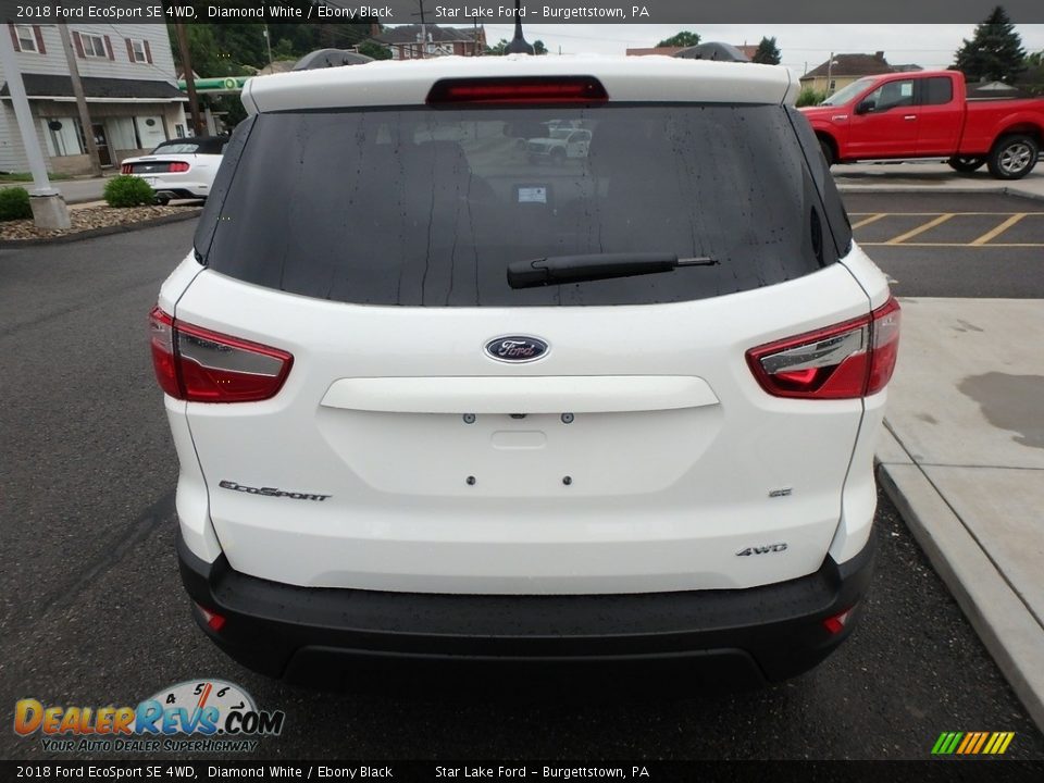 2018 Ford EcoSport SE 4WD Diamond White / Ebony Black Photo #6