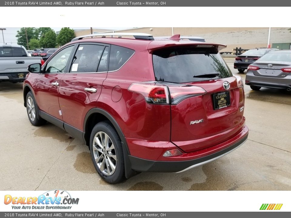 2018 Toyota RAV4 Limited AWD Ruby Flare Pearl / Ash Photo #2