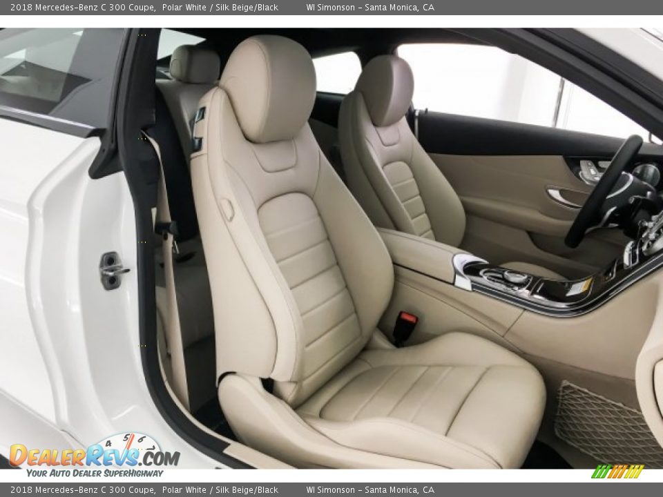 2018 Mercedes-Benz C 300 Coupe Polar White / Silk Beige/Black Photo #2