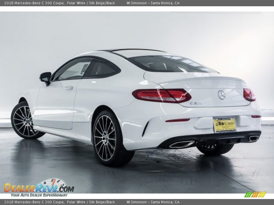 2018 Mercedes-Benz C 300 Coupe Polar White / Silk Beige/Black Photo #3