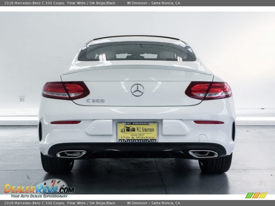 2018 Mercedes-Benz C 300 Coupe Polar White / Silk Beige/Black Photo #4
