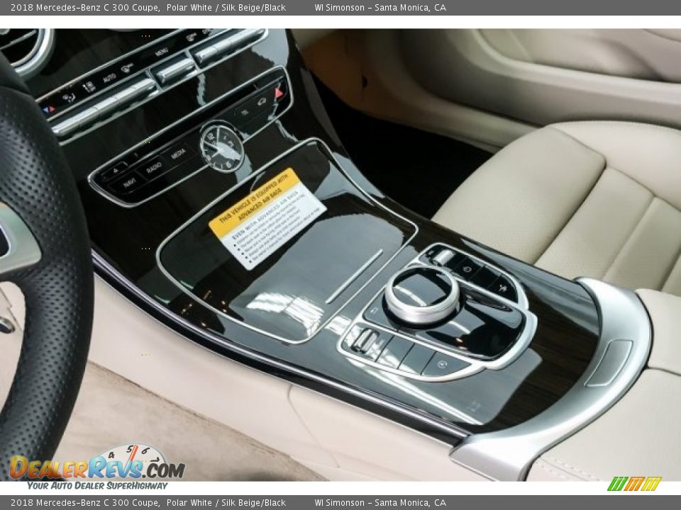 2018 Mercedes-Benz C 300 Coupe Polar White / Silk Beige/Black Photo #7