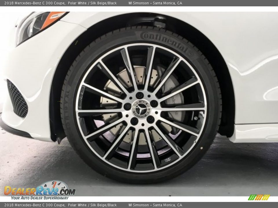 2018 Mercedes-Benz C 300 Coupe Polar White / Silk Beige/Black Photo #9