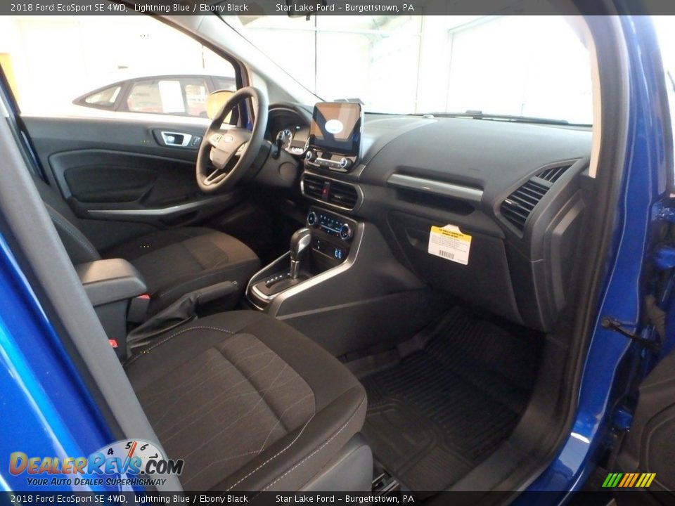2018 Ford EcoSport SE 4WD Lightning Blue / Ebony Black Photo #8