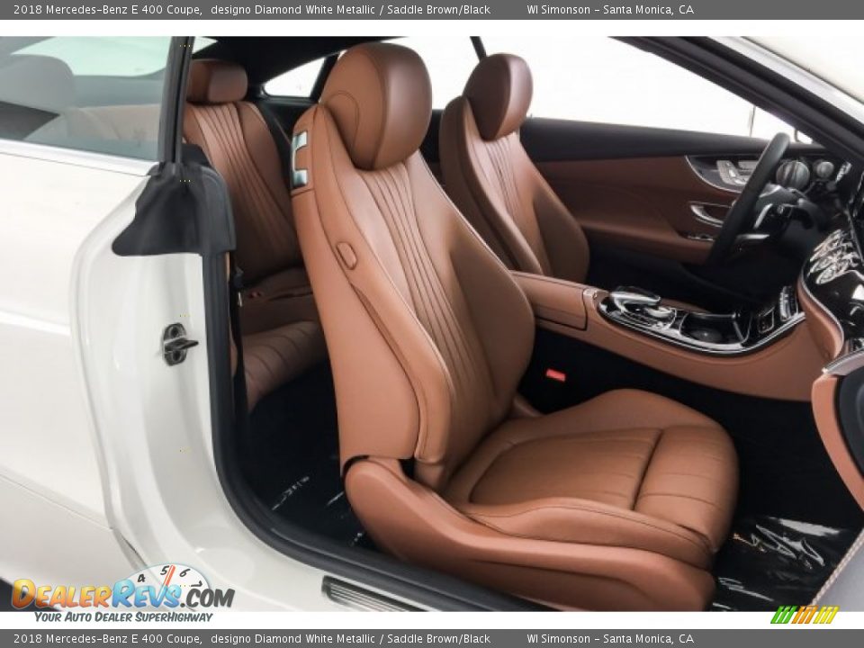 2018 Mercedes-Benz E 400 Coupe designo Diamond White Metallic / Saddle Brown/Black Photo #2