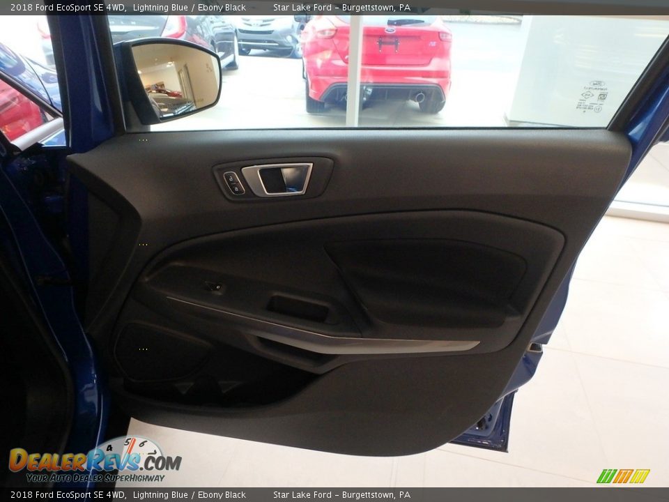 2018 Ford EcoSport SE 4WD Lightning Blue / Ebony Black Photo #9