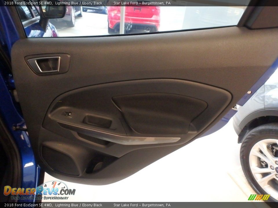 2018 Ford EcoSport SE 4WD Lightning Blue / Ebony Black Photo #10